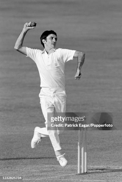 John Traicos bowling for Zimbabwe during the Prudential World Cup group match between Australia and Zimbabwe at Trent Bridge, Nottingham, 9th June...