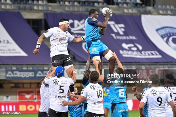 Yacouba CAMARA of Montpellier during the Top 14 match between Montpellier and Toulon at GGL Stadium on May 11, 2021 in Montpellier, France.