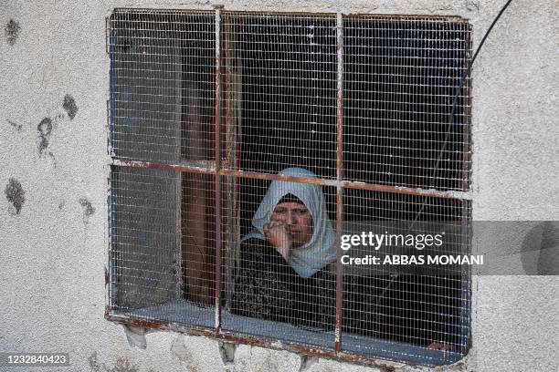 Relative of Ahmed Daraghmeh, a member of Palestinian intelligence services who was killed by Israeli forces the previous day at the Zaatara junction...