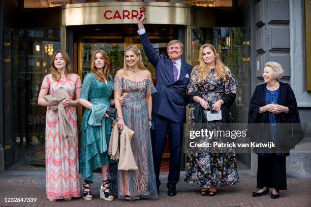 King Willem-Alexander of The Netherlands, Queen Maxima of The Netherlands, Princess Amalia of The Netherlands, Princess Alexia of The Netherlands and...