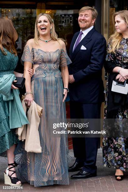 King Willem-Alexander of The Netherlands, Queen Maxima of The Netherlands, Princess Amalia of The Netherlands, Princess Alexia of The Netherlands and...