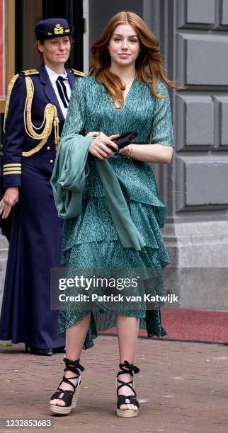 Princess Alexia of The Netherlands attends the concert Queen Maxima a life full of Music on the occasion of her 50th birthday in theater Carre on May...