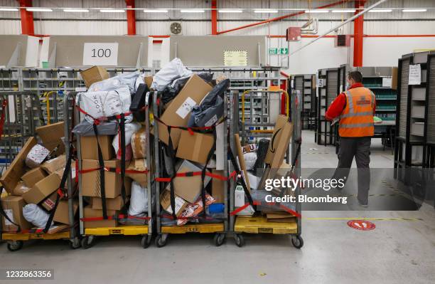 With The Royal Mail U K Postal Service Photos and Premium High Res ...