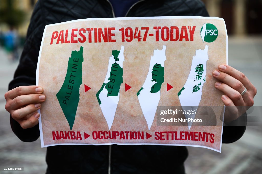 Solidarity With Palestine Demonstration In Krakow