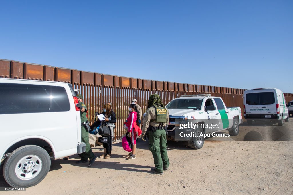 Migrants Continue To Cross Southern Border As Biden Administration Grapples With Surge