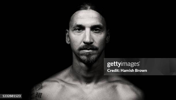 Footballer Zlatan Ibrahimovic is photographed on December 12, 2018 in Manchester, England.