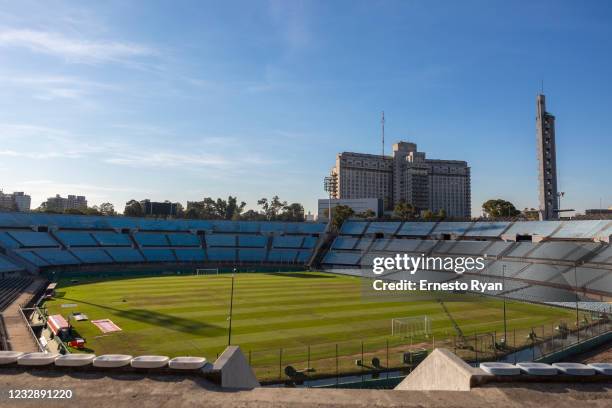 General view of Estadio Centenario on May 14, 2021 in Montevideo, Uruguay. CONMEBOL confirmed Estadio Centenario will host the finals of the 2021...