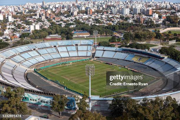 General view of Estadio Centenario on May 14, 2021 in Montevideo, Uruguay. CONMEBOL confirmed Estadio Centenario will host the finals of the 2021...