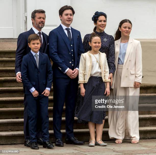 Prince Christian Of Denmark Seen With His Mother And Father, Crown... News  Photo - Getty Images