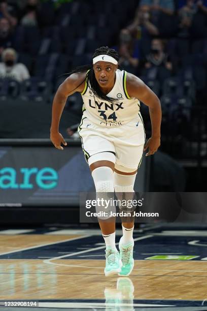 Sylvia Fowles of the Minnesota Lynx during the game against the Phoenix Mercury on May 14, 2021 at Target Center in Minneapolis, Minnesota. NOTE TO...