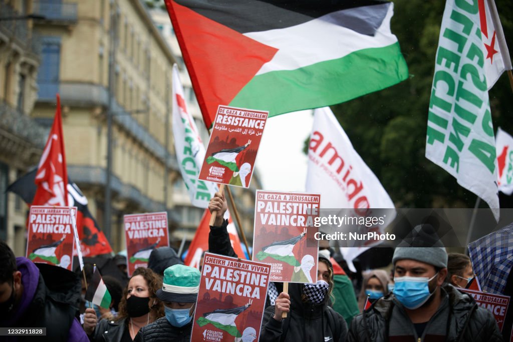 Protest In Support Of Palestine As War Rages On Between Israel And Palestine