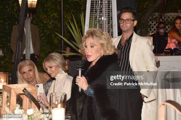 Nikki Haskell attends Nikki Haskell's 80th Birthday on May 14, 2021 at a private residence in Beverly Hills.