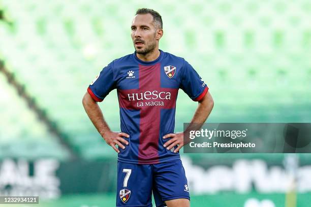 David Ferreiro of SD Huesca during the La Liga match between Real Betis and SD Huesca played at Benito Villamarin Stadium on May 16, 2021 in Sevilla,...