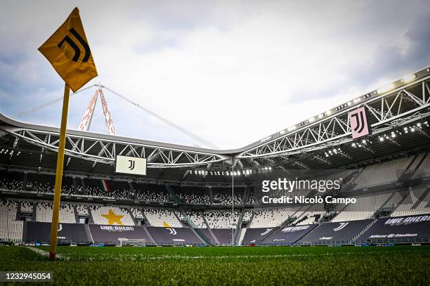 General view shows Allianz Stadium prior to the Serie A football match between Juventus FC and FC Internazionale. Juventus FC won 3-2 over FC...