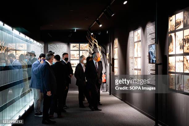 Rui Rio, President of PSD , visits the Museum of the Holocaust in Porto. The Porto Holocaust Museum was created by the Israeli Community of Porto and...