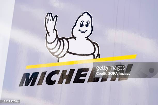 Michelin logo seen at Circuit Ricardo Tormo.
