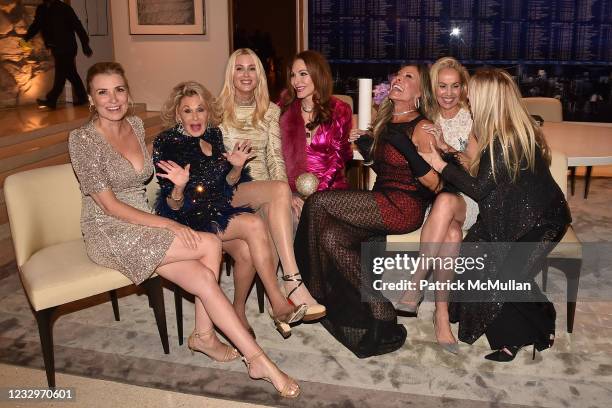 Megan O'Brien, Nikki Haskell, Celesta Hodge, Tara Solomon, Teran Davis, Brooke Davenport and Lisa Gastineau attend Nikki Haskell's 80th Birthday on...