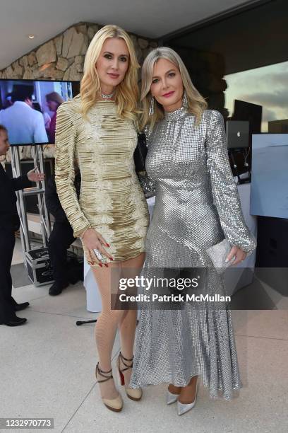 Celesta Hodge and Ana Brant attend Nikki Haskell's 80th Birthday on May 17, 2021 at the home of Eugenio Lopez in Beverly Hills, California.