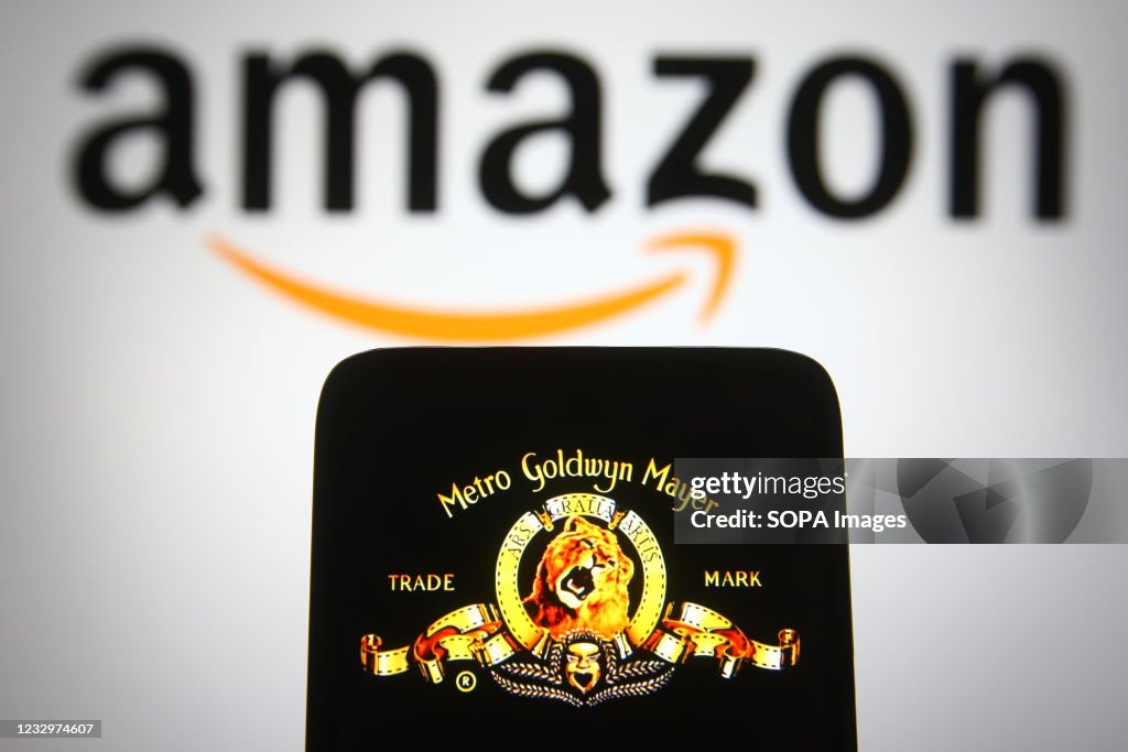 In this photo illustration the Metro-Goldwyn-Mayer (MGM)...