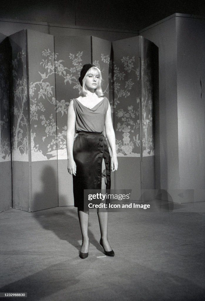 May Britt On The Set Of Blue Angels