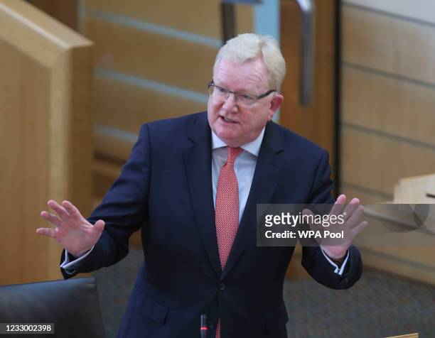 Jackson Carlaw MSP, Scottish Conservatives, during the appointment of Scottish Ministers and Junior Ministers at the Scottish Parliament on May 20,...