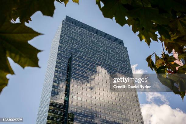 The Day 1 building is seen at the Amazon.com Inc. Headquarters on May 20, 2021 in Seattle, Washington. Five women employees sued Amazon this week,...