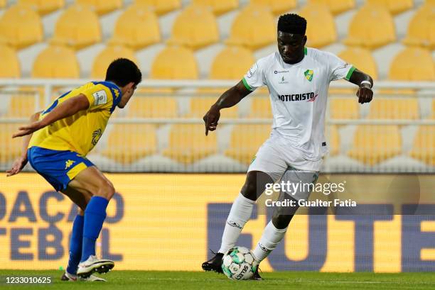 Abel Camara of CD Mafra in action during the Liga 2 Sabseg match between GD Estoril Praia and GD Chaves at Estadio Antonio Coimbra da Mota on May 20,...