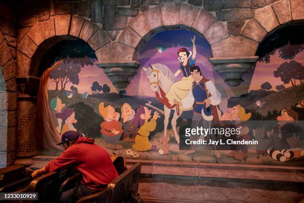 Scenes from the newly renovated Snow Whites Enchanted Wish ride, inside the Disneyland Resort in Anaheim, CA, as visitors return to the park with...