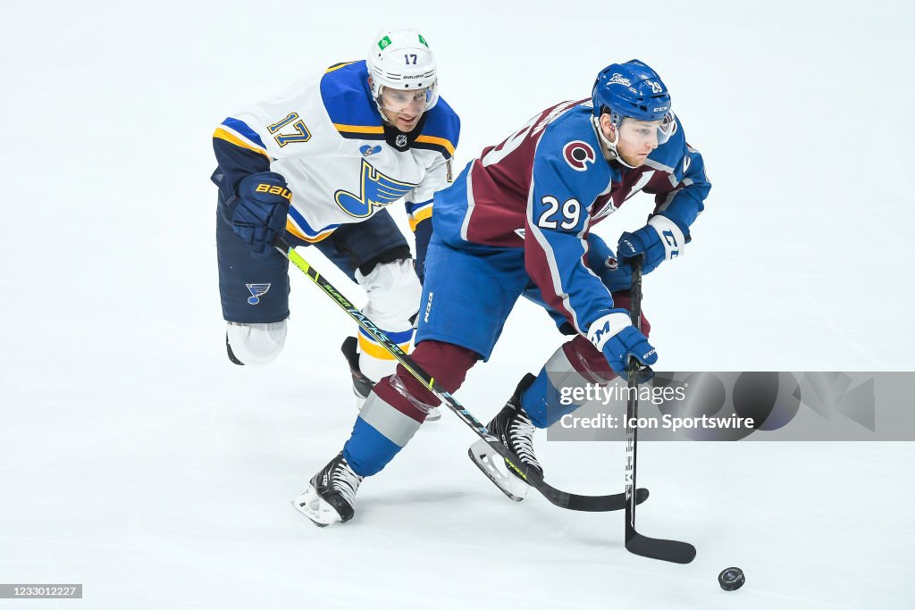 NHL: MAY 17 Stanley Cup Playoffs First Round - Blues at Avalanche