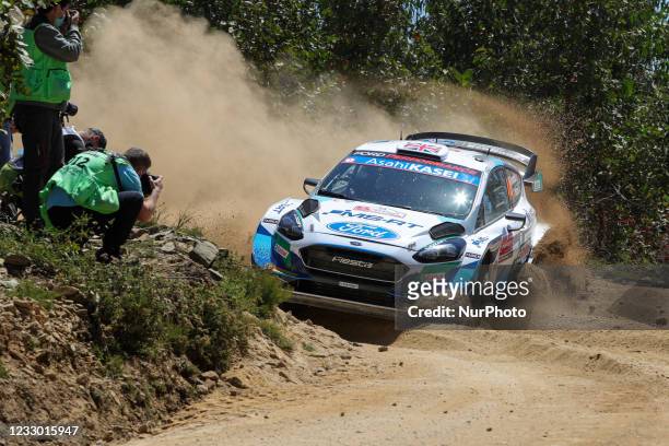 Gus GREENSMITH and Chris PATTERSON in FORD Fiesta WRC of M-SPORT FORD WORLD RALLY TEAM in action during the Shakedown - Baltar of the WRC Vodafone...