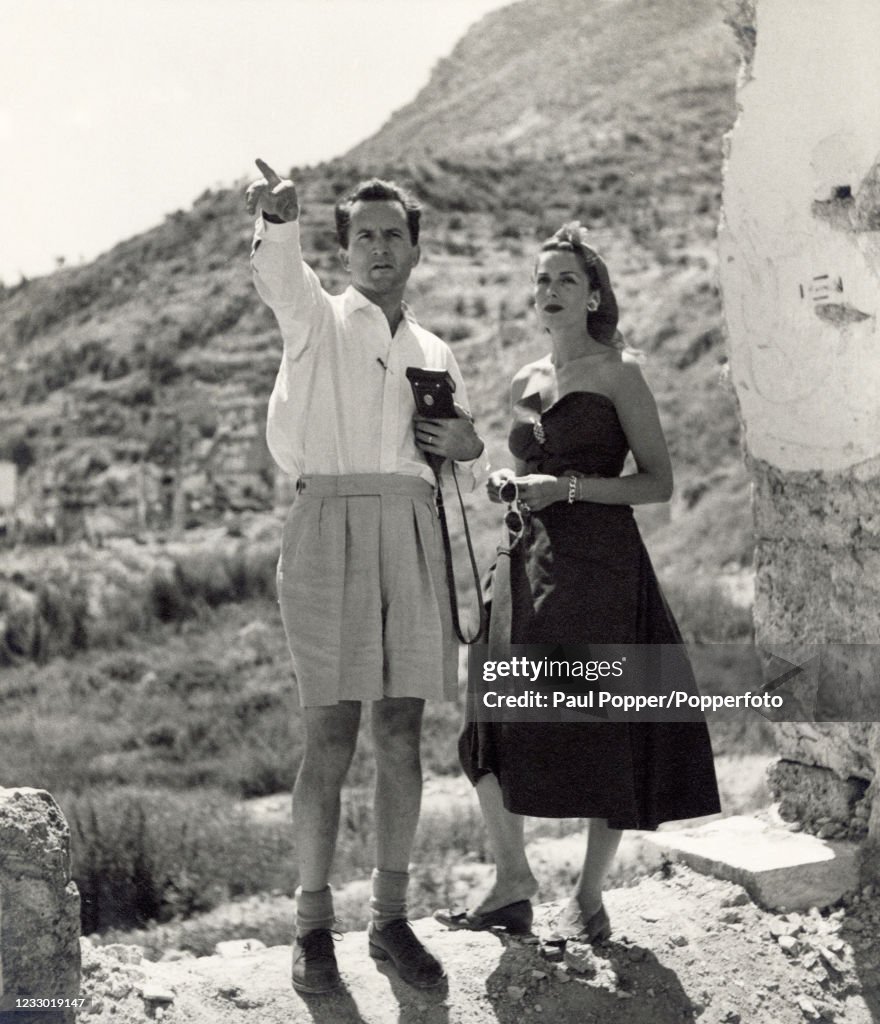 Jinx Falkenburg And Tex McCrary In Italy