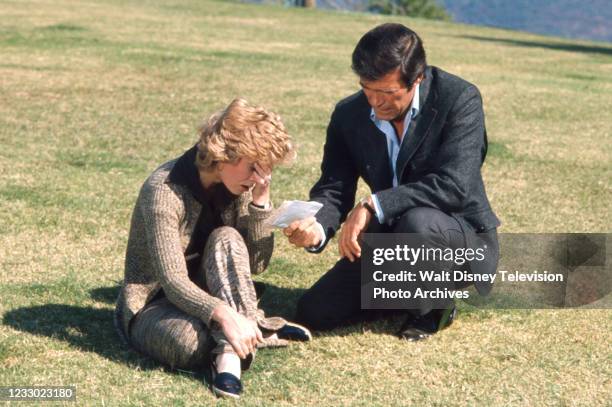 Brooke Bundy, Christopher George appearing in the ABC tv series 'The Wide World of Entertainment', episode 'A Beautiful Killing'.