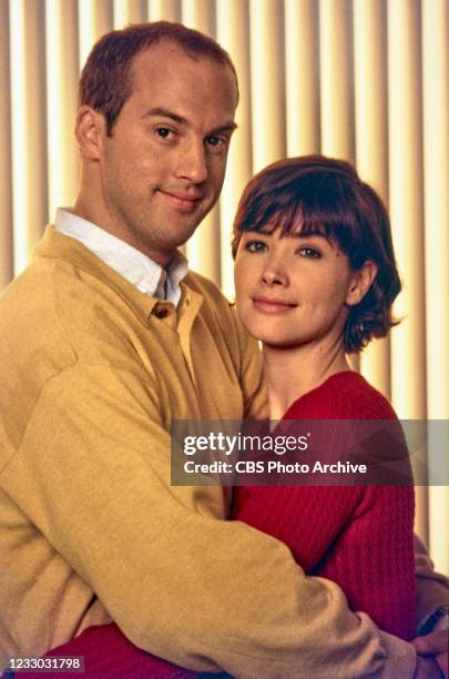 Pictured from left is Anthony Edwards and Janine Turner in episode "Northern Lights" January 21 in the television series, NORTHERN EXPOSURE. 1993.