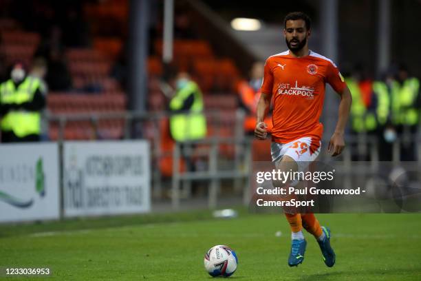 Blackpool's Kevin Stewart during the Sky Bet League One Play-off Semi Final 2nd Leg match between Blackpool and Oxford United at Bloomfield Road on...