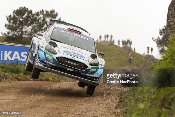 Gus GREENSMITH and Chris PATTERSON in FORD Fiesta WRC of M-SPORT FORD WORLD RALLY TEAM in action during the SS9 - Vieira do Minho 1 of the WRC...