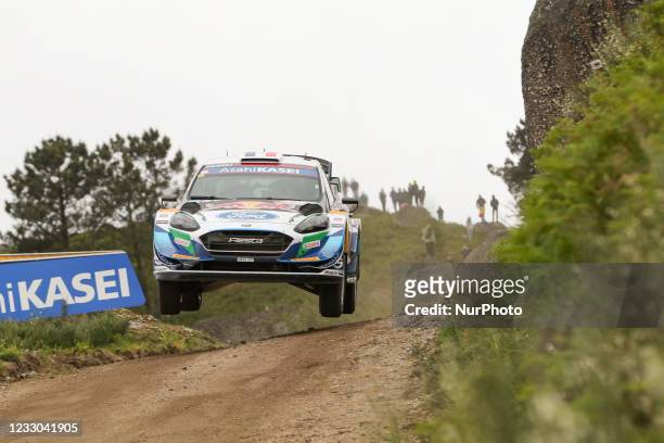 Adrien FOURMAUX and Renaud JAMOUL in FORD Fiesta WRC of M-SPORT FORD WORLD RALLY TEAM in action during the SS9 - Vieira do Minho 1 of the WRC...