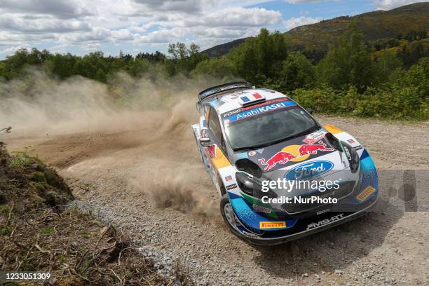 Adrien FOURMAUX and Renaud JAMOUL in FORD Fiesta WRC of M-SPORT FORD WORLD RALLY TEAM in action during the SS12 - Vieira do Minho 1 of the WRC...