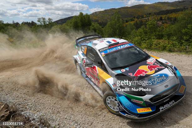 Adrien FOURMAUX and Renaud JAMOUL in FORD Fiesta WRC of M-SPORT FORD WORLD RALLY TEAM in action during the SS12 - Vieira do Minho 1 of the WRC...