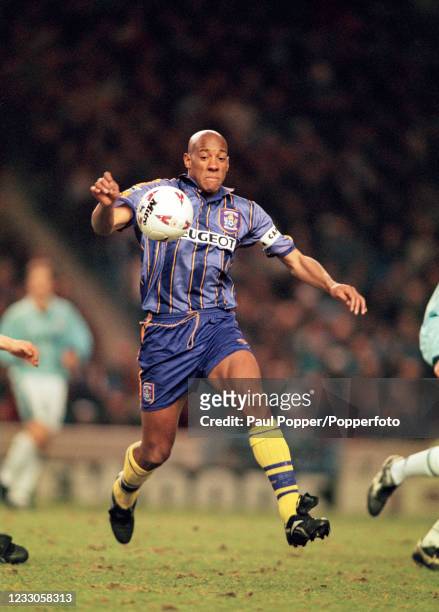 Dion Dublin of Coventry City in action during the FA Carling Premiership match between Manchester City and Coventry City at Maine Road on January 20,...