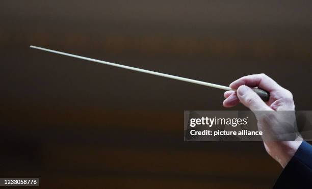 Chief Conductor Sylvain Cambreling conducts the Beethoven Symphony during a dress rehearsal of the Hamburg Symphony Orchestra in the Great Hall at...