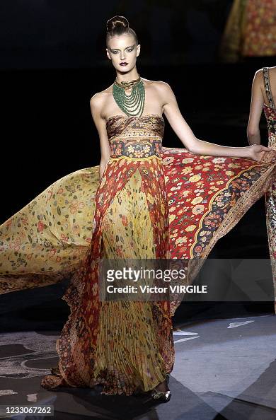 Jacquetta Wheeler walks the runway during the Valentino Haute Couture ...