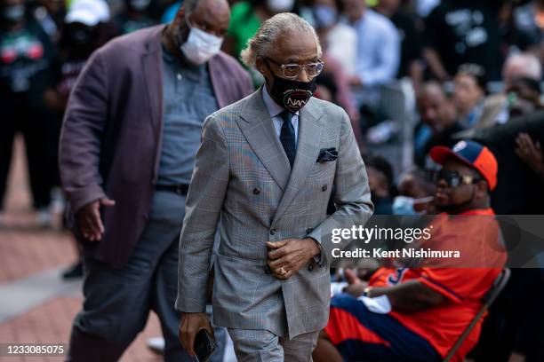 Rev. Al Sharpton during the inaugural remembrance rally and march hosted by the George Floyd Global Memorial, commemorating the first anniversary of...