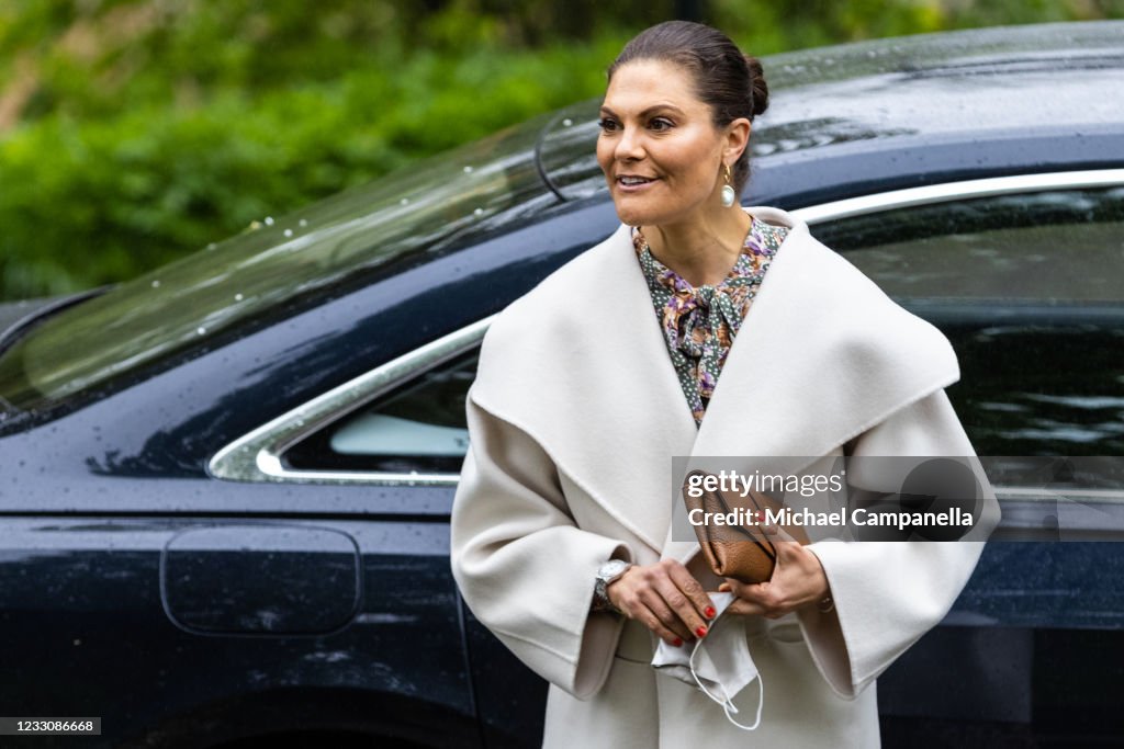 Crown Princess Victoria Of Sweden Visits the Nordic Museum