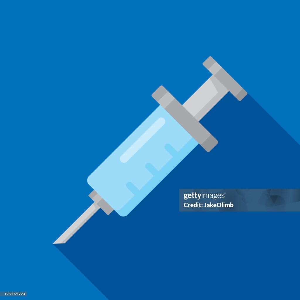 Syringe Small Icon Flat