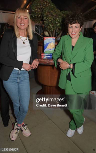 Sara Cox and Annie Mac attend the launch of Annie Mac's new book "Mother Mother" at The Standard on May 25, 2021 in London, England.