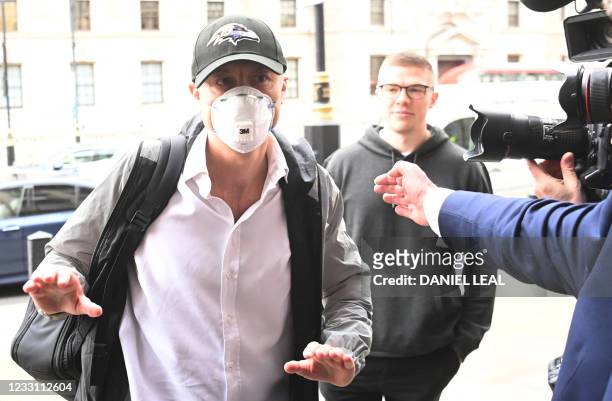 Former number 10 special advisor Dominic Cummings arrives at Portcullis House in London on May 26, 2021. - Dominic Cummings, British Prime Minister...