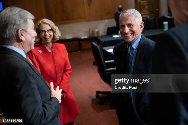 From left: Senator Roy Blunt , Dr. Diana Bianchi, director of the Eunice Kennedy Shriver National Institute of Child Health and Human Development,...