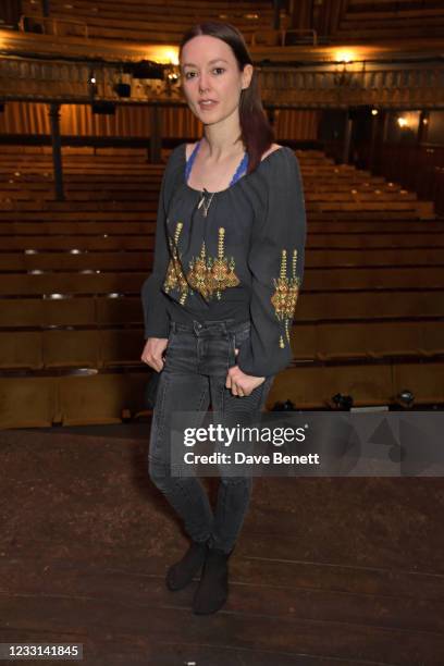 Cast member Lydia Wilson poses at a photocall to celebrate the opening of "Walden" at the Harold Pinter Theatre on May 27, 2021 in London, England.