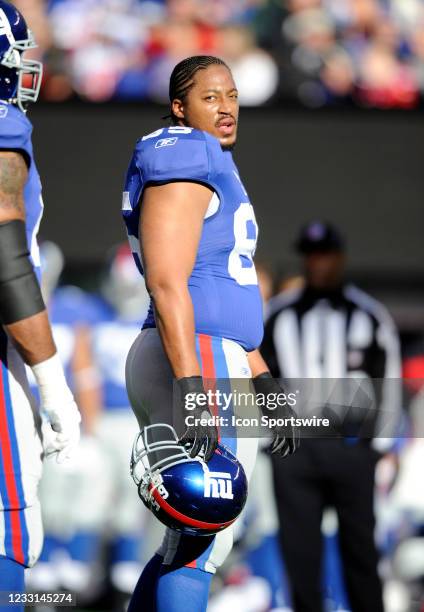 New York Giants offensive tackle William Beatty during the game where the New York Giants hosted the Jacksonville Jaguars at the New Meadowlands...