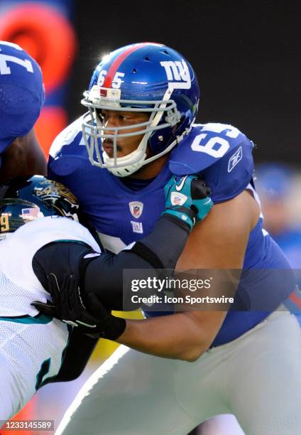 New York Giants offensive tackle William Beatty during the game where the New York Giants hosted the Jacksonville Jaguars at the New Meadowlands...